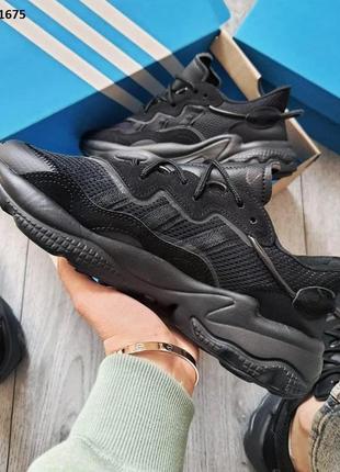 Кроссовки adidas ozweego черные3 фото