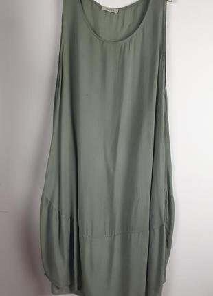 Легкое миди платье, туника в бохо стиле италия4 фото
