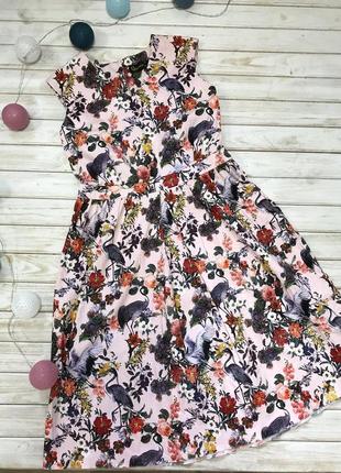 Котоновое цветочное платье qwomen