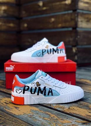 Яркие кроссовки puma cali