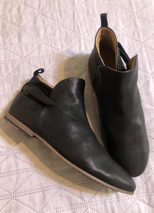 Кожаные итальянские деми ботинки сапожки p.monjo 37,5-38р1 фото