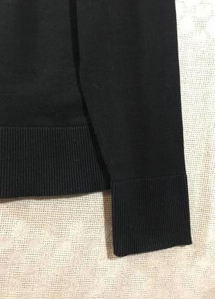 Базовий чорний бавовняний джемпер светрик демісезон6 фото