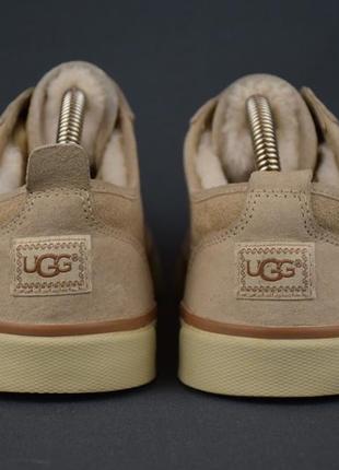 Ugg australia evera кеды кроссовки зимние женские кожа мех овчина цигейка. оригинал. 38 р./24.5 см.6 фото