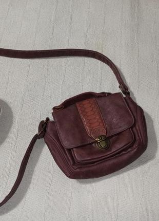 Женская сумка через плечо кожзам