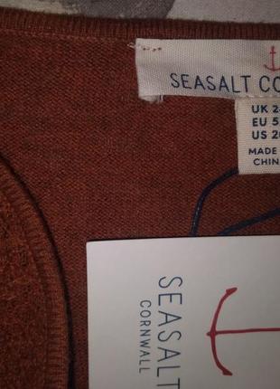 Супербатал!!! платье, туника удлинённая натуральная 15% шерсть seasalt cornwall (британія) uk/24-289 фото