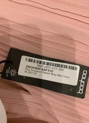 Длинное платье платье платье в складочки новое boohoo 22 3xl-4xl4 фото