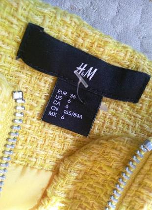 Трендовий жовтий , жакет ,піджак, в стилі шанель5 фото