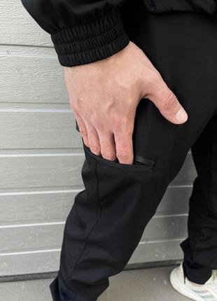 Мужские спортивные штаны черные2 фото