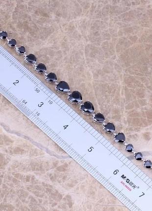 Браслет сердцами 925