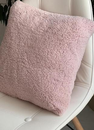 Подушка декоративная тедди (розовая)7 фото