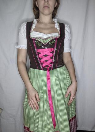 Платье сарафан в баварском стиле винтаж ретро аниме косплей