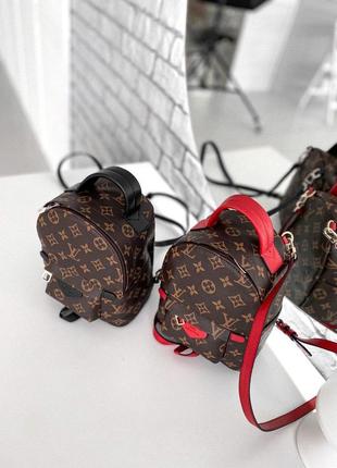 Рюкзак женский louis vuitton, коричневый (луи виттон, витон, сумка, ранец, сумочка, клатч)4 фото