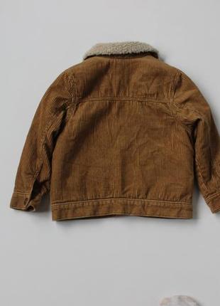 Шерпа, вельветовая куртка на искусственной овчине tu 3-4 года3 фото
