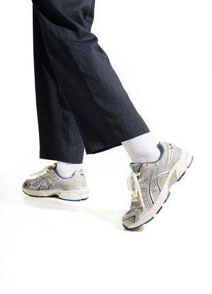 👟 кроссовки asics gel-1130 silver/beige/наложка bs👟4 фото