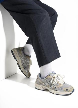 👟 кроссовки asics gel-1130 silver/beige/наложка bs👟3 фото