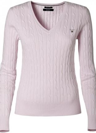 Светр бренд gant блідо-рожевий l1 фото