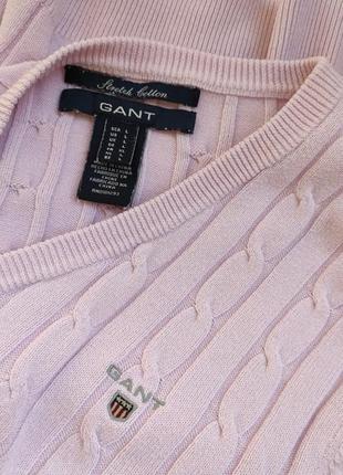 Светр бренд gant блідо-рожевий l7 фото