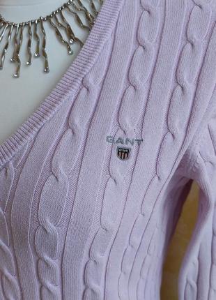 Светр бренд gant блідо-рожевий l2 фото