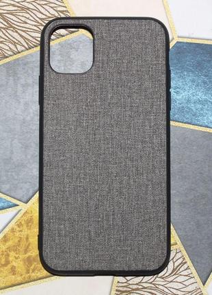 Тканевый чехол-накладка iphone 11 gray