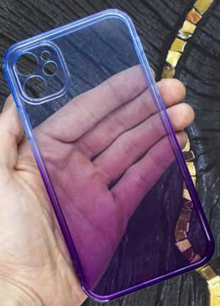 Чехол бампер niceking для iphone 11 gradient transparent