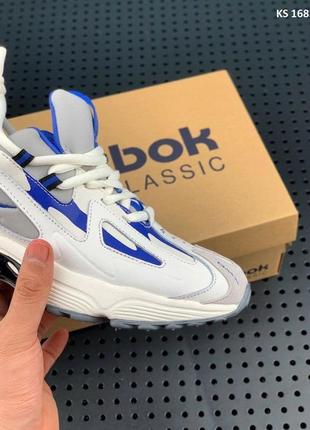 Кросівки reebok dmx синьо-білі5 фото