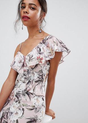 Платье макси с цветочным принтом asos design3 фото