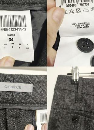 Шикарные шерстяные брюки 100% wool9 фото