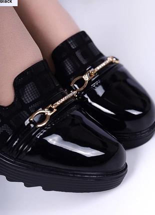 Туфлі на дівчинку, чорні 3