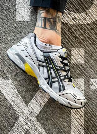 👟 кроссовки asics gel 1090 mid grey yellow / наложка bs👟