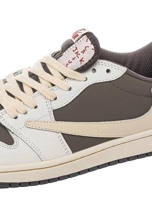 Nike air jordan 1 low og x travis scott “reverse mocha”9 фото