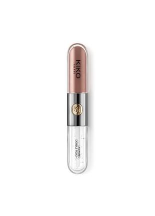 Ультрастійка двостороння рідка помада kiko milano unlimited double touch-103 rosa naturale