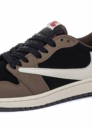 Nike air jordan 1 retro low travis scott brown6 фото