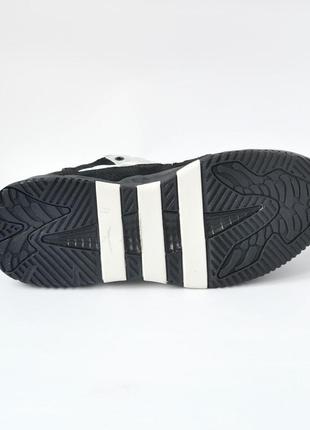 Adidas niteball кроссовки мужские замшевые адидас найтбол осенние весенние демисезонные демисезон низкие замша отличное качество черные с бежевым5 фото