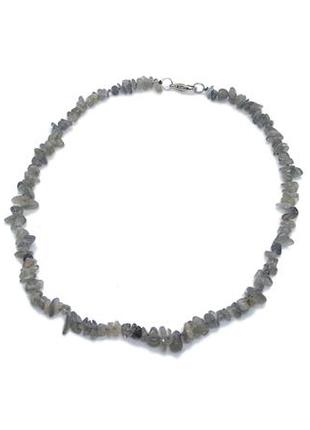 👼💙 елегантні ажурні намисто натуральний камінь лабрадор крихта