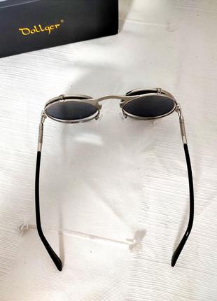 Круглые солнцезащитные очки двойной флип. унисекс.3 фото