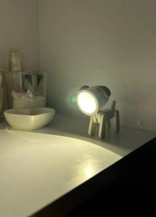 Міні led настільна лампа нічник у формі тваринки7 фото