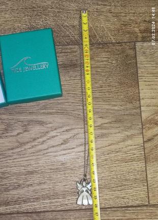Ожерелье-подвеска tide jewellery «ангел-хранитель» с натуральным перламутром2 фото