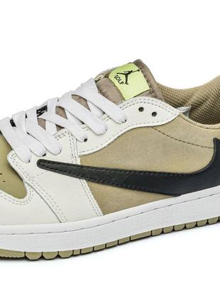 Мужские кроссовки nike air jordan ×travis scott golf premium качества, удобные и стильные кроссовки на каждый день2 фото