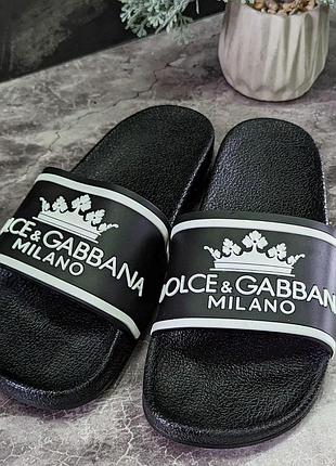 Тапочки дольче габбана в стиле dolce gabbana