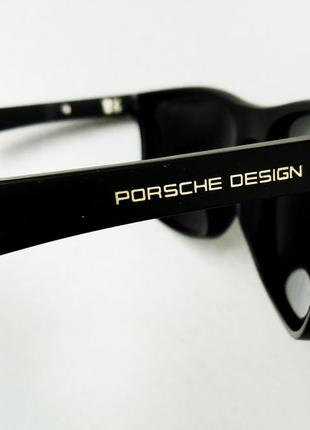 Porsche design окуляри чоловічі сонцезахисні чорні з червоним поляризированые7 фото