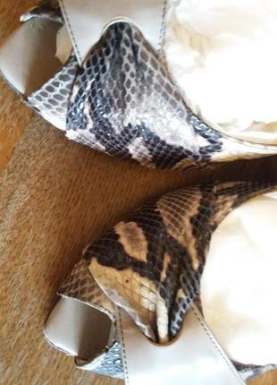 Туфлі з натуральної шкіри пітона