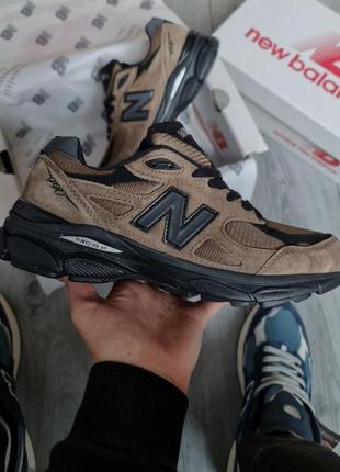 Мужские кроссовки new balance 990v3 jjjound brown black3 фото