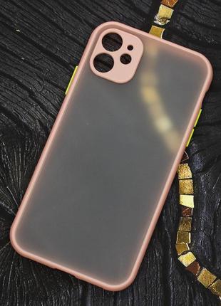 Чехол tomocomo (full protection) for iphone 11 pink