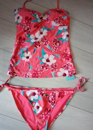 Купальник танкіні з квітковим принтом