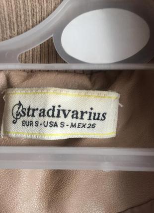 Кожаная куртка stradivarius5 фото