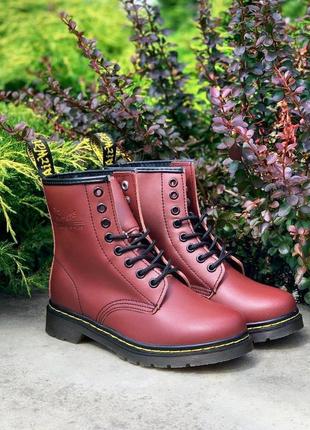 Женские ботинки dr. martens 1460 cherry