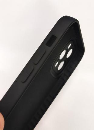 Чехол silicone case full camera iphone 12pro black4 фото