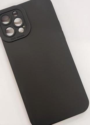 Чехол silicone case full camera iphone 12pro black2 фото