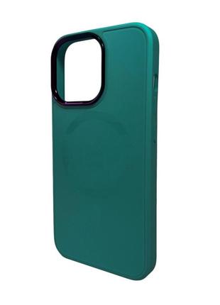 Чохол для смартфона ag glass sapphire magsafe logo for apple iphone 15 green