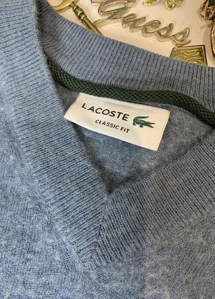 ⚜️❤️lacoste, свитер, шерсть, размер м-л7 фото